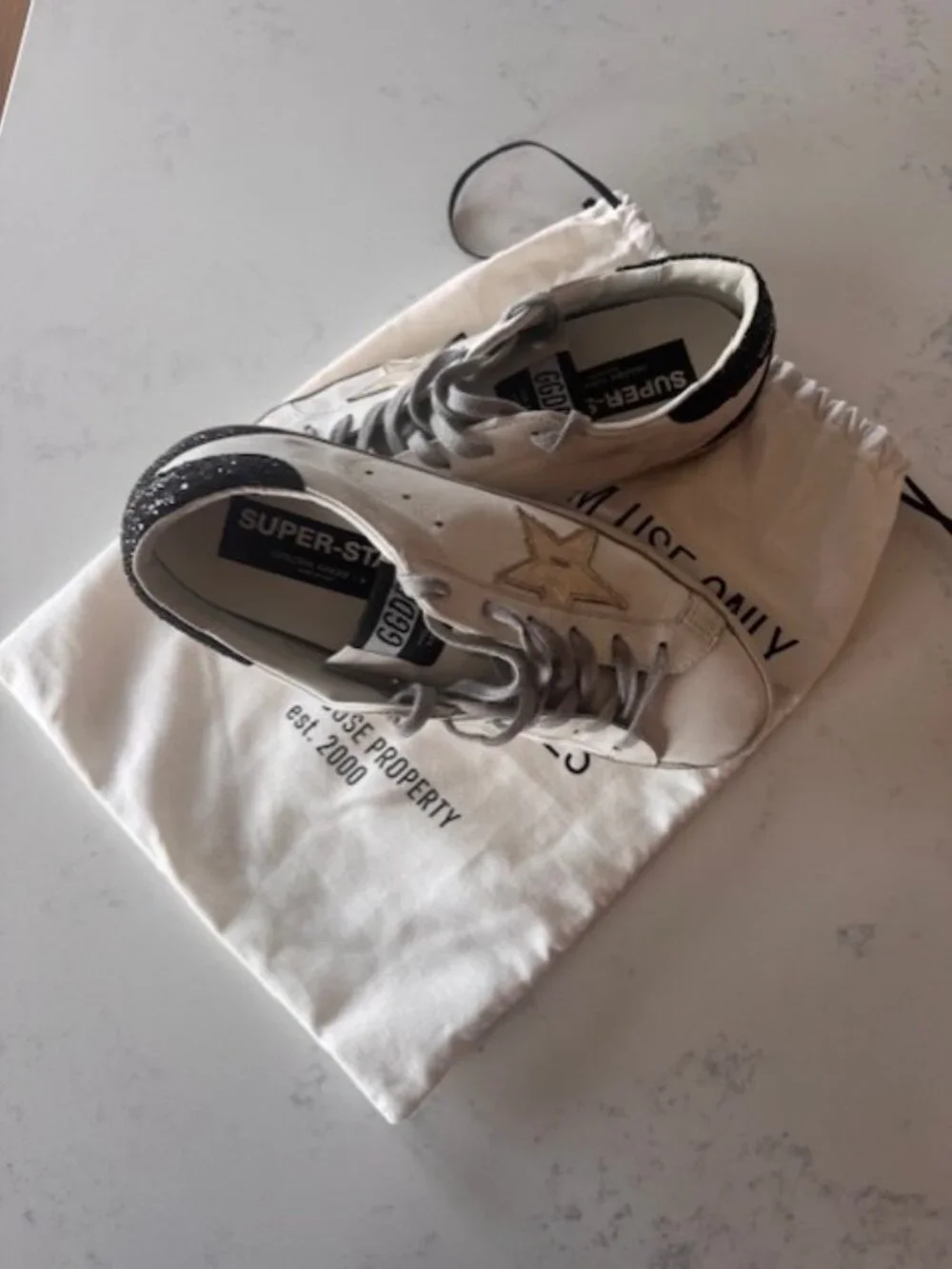 Golden Goose Super-Start Glittered Sneaker - Picture 5 of 6